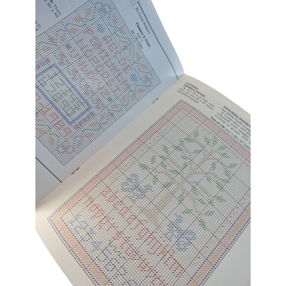 The Needlecraft Shop Samplers Plastic Canvas Cross Stitch Patterns 90PH8 Vintage - Picture 3 of 3